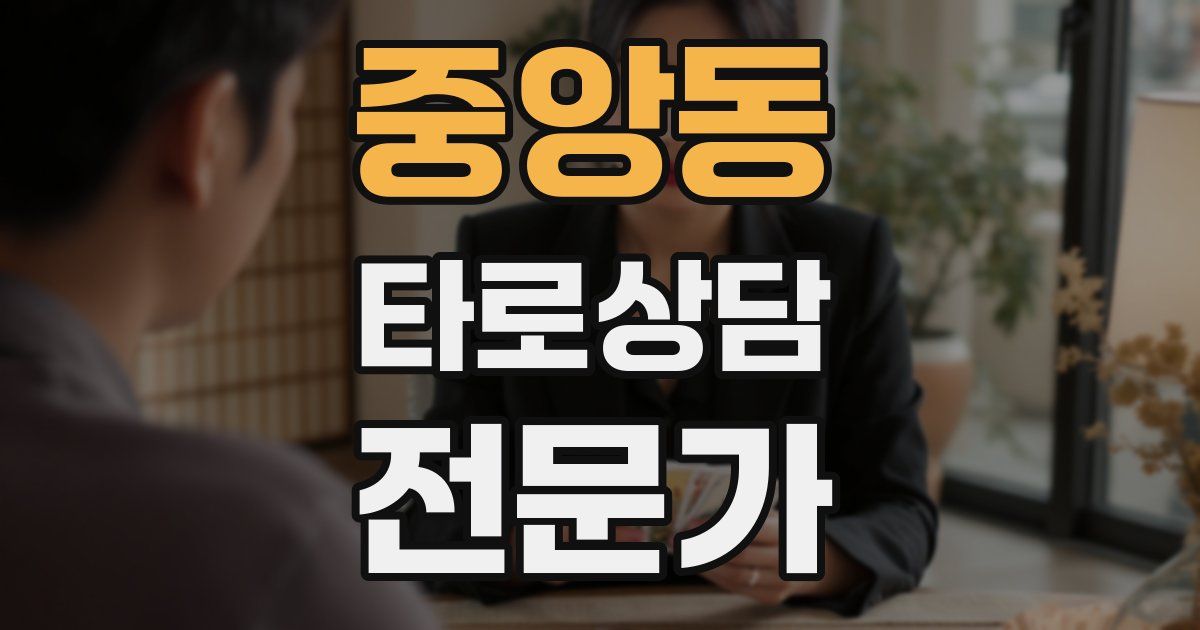 중앙동 타로상담전문가 자격증