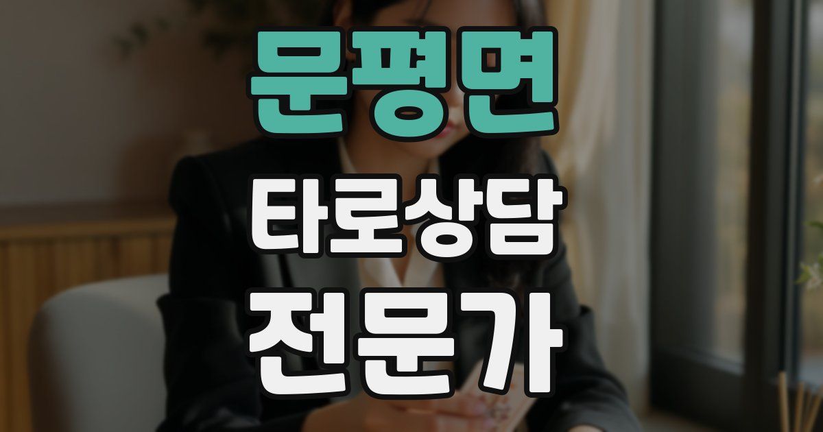 문평면 타로상담전문가 자격증