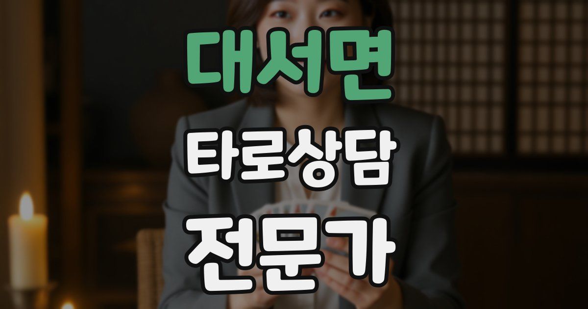 대서면 타로상담전문가 자격증