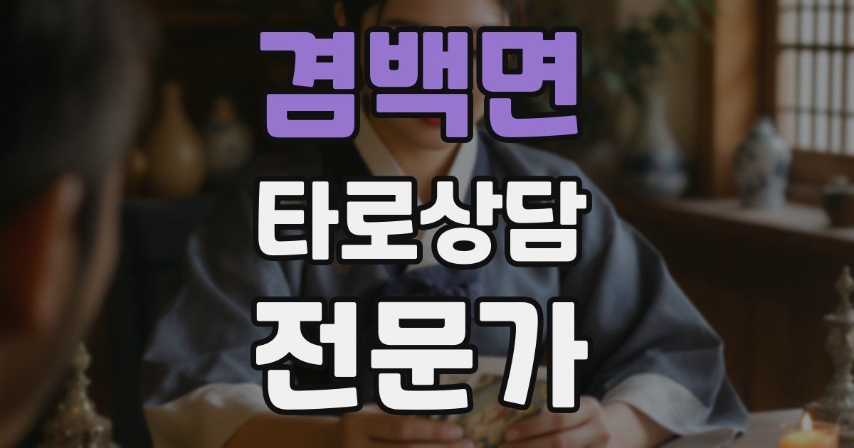 겸백면 타로상담전문가 자격증