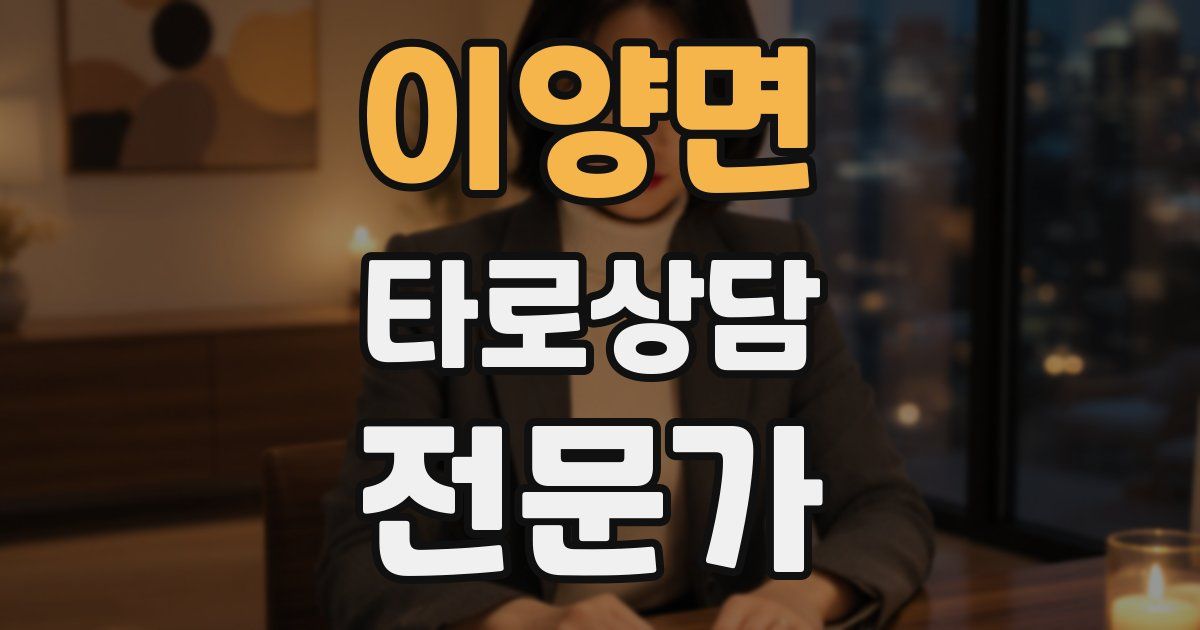 이양면 타로상담전문가 자격증