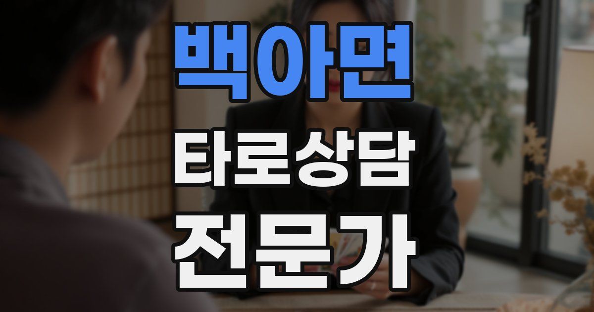 백아면 타로상담전문가 자격증