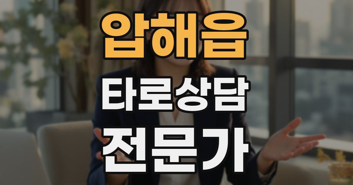 압해읍 타로상담전문가 자격증