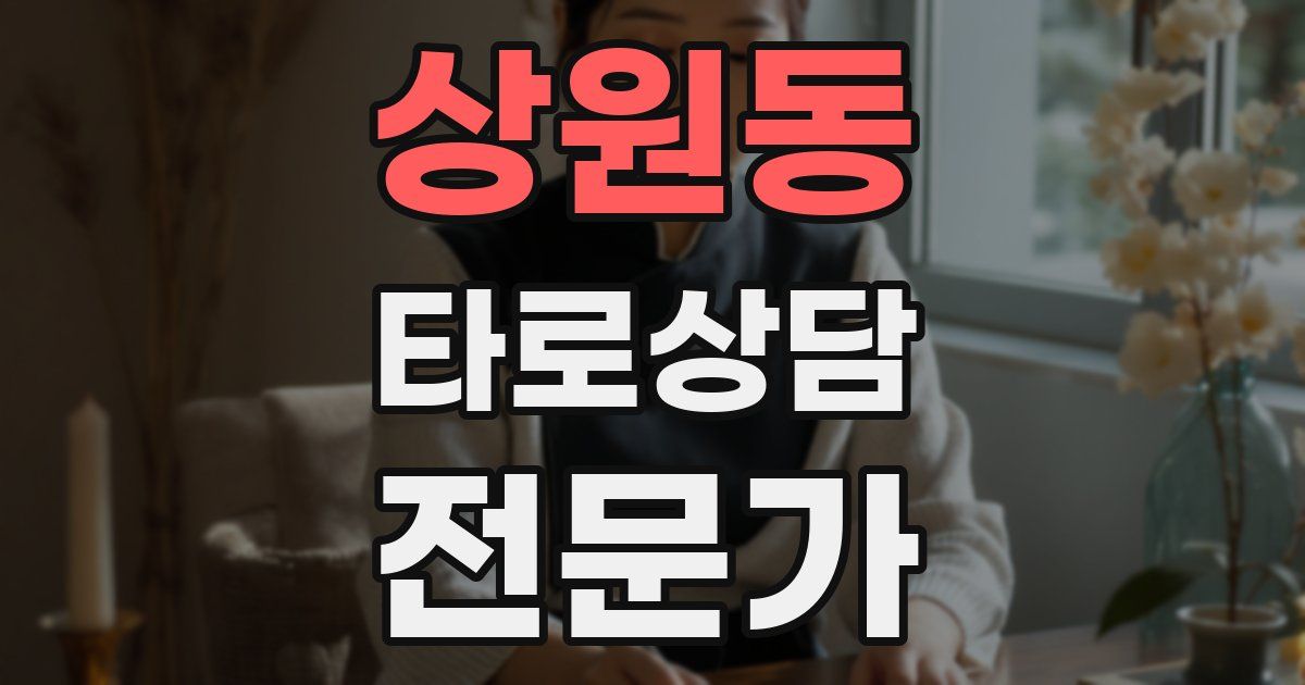 상원동 타로상담전문가 자격증