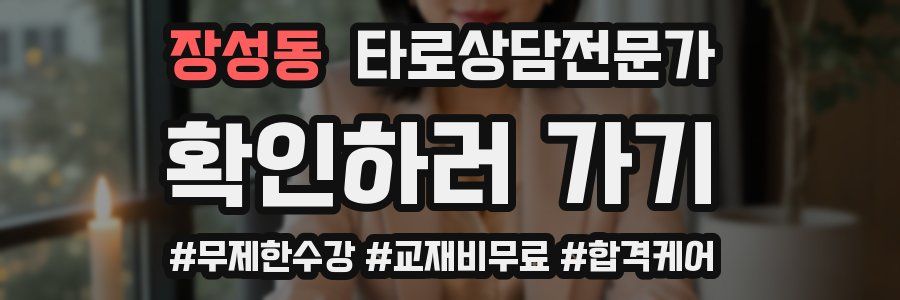 장성동 타로상담전문가 자격증