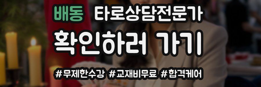 배동 타로상담전문가 자격증