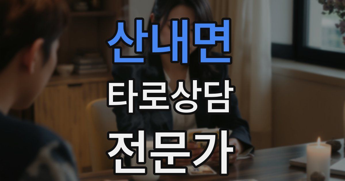 산내면 타로상담전문가 자격증