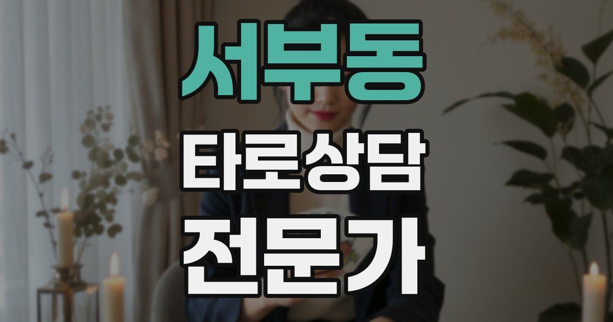 서부동 타로상담전문가 자격증