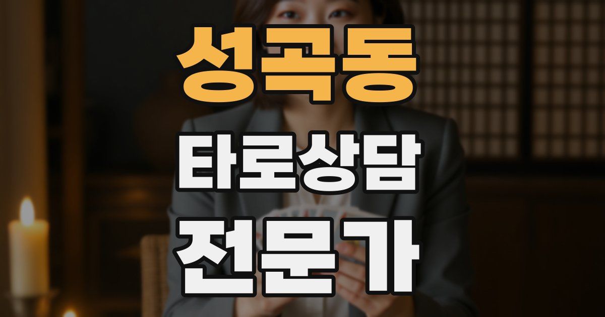 성곡동 타로상담전문가 자격증