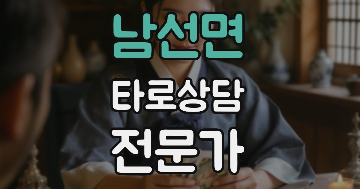 남선면 타로상담전문가 자격증