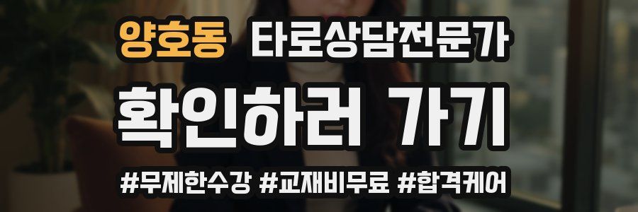양호동 타로상담전문가 자격증