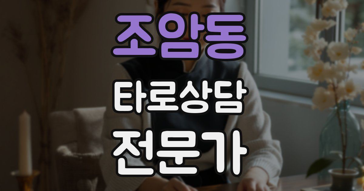 조암동 타로상담전문가 자격증