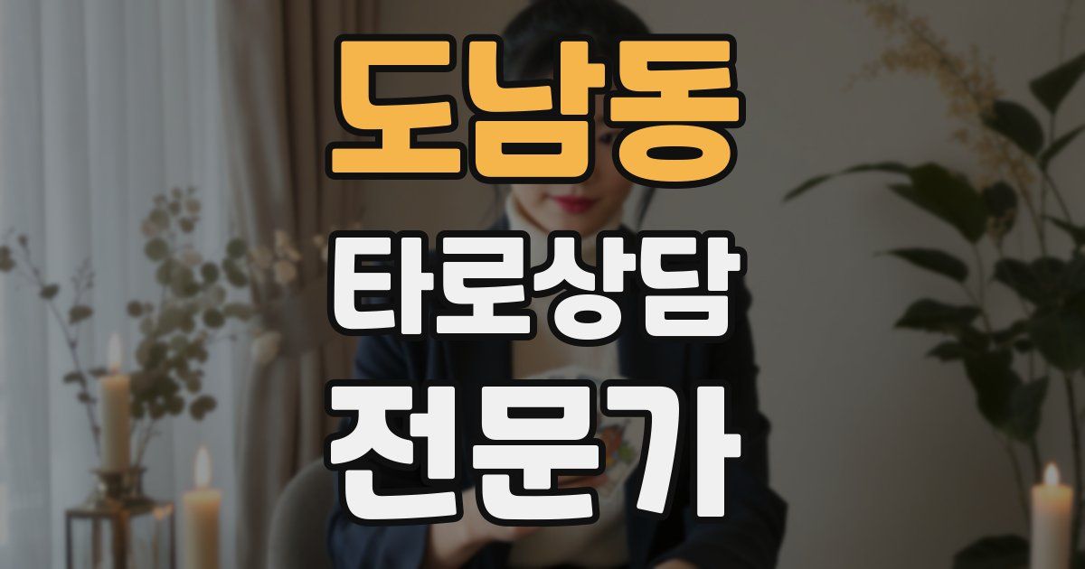 도남동 타로상담전문가 자격증