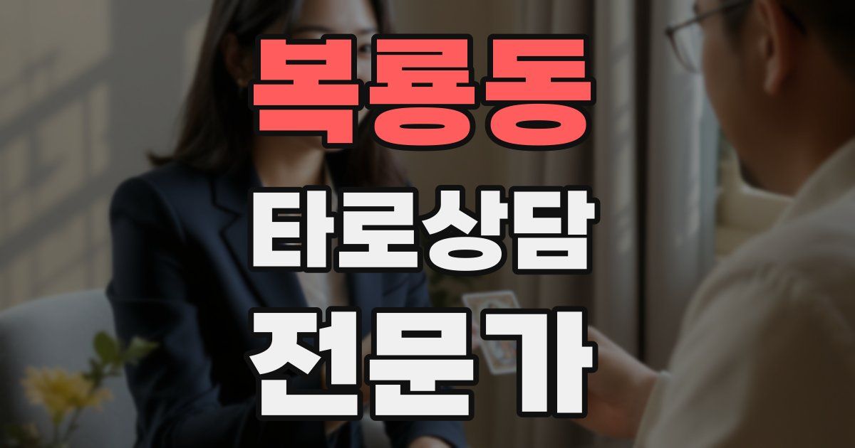 복룡동 타로상담전문가 자격증