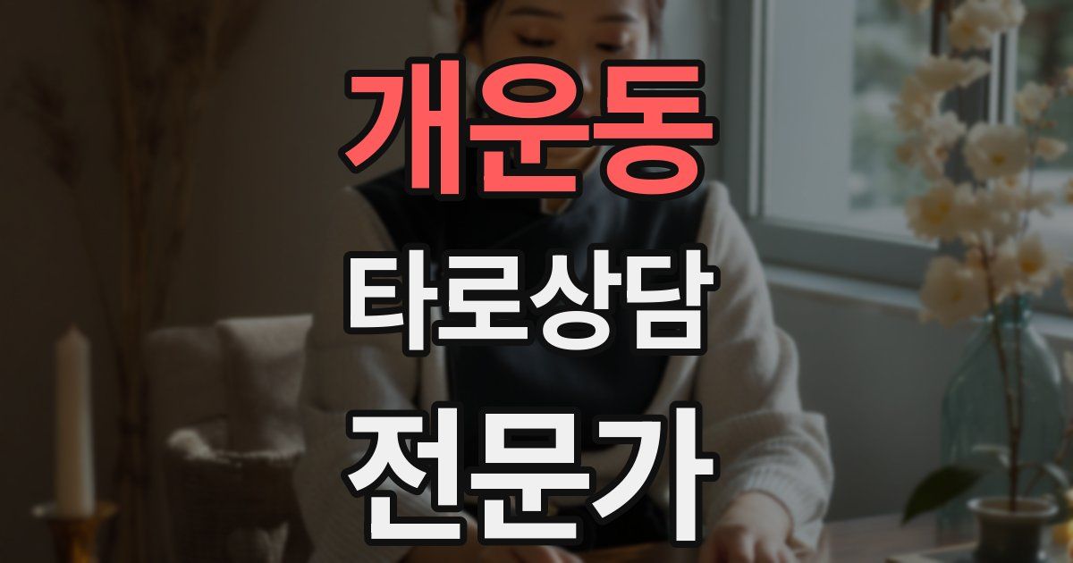 개운동 타로상담전문가 자격증