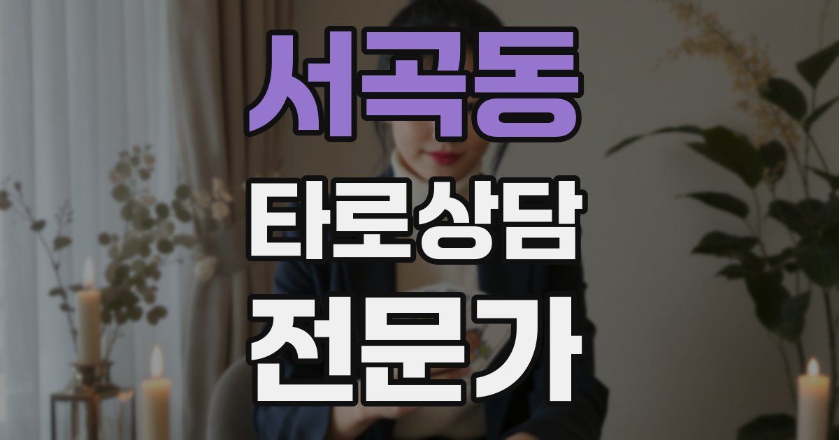 서곡동 타로상담전문가 자격증