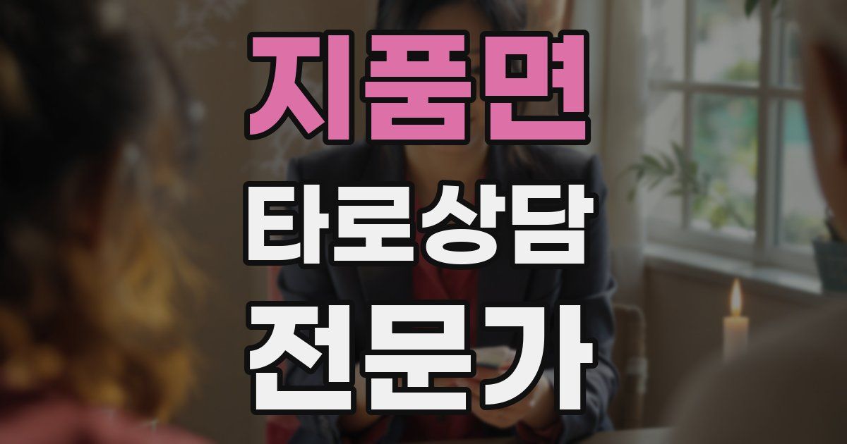 지품면 타로상담전문가 자격증