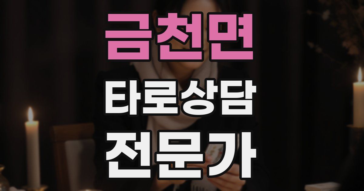 금천면 타로상담전문가 자격증