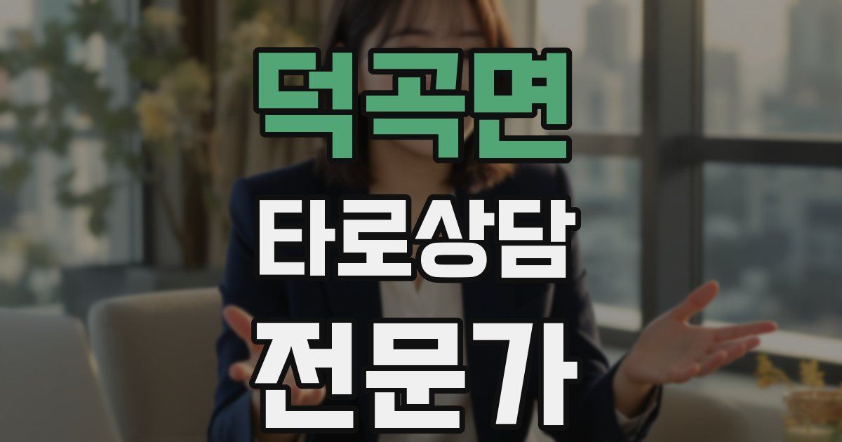 덕곡면 타로상담전문가 자격증