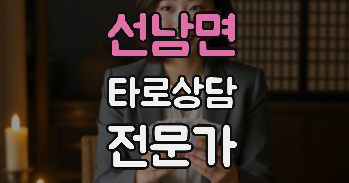 선남면 타로상담전문가 자격증