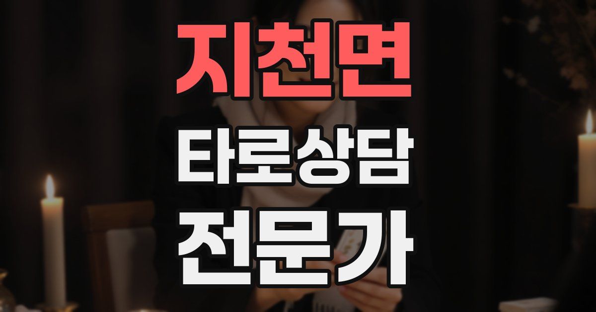 지천면 타로상담전문가 자격증