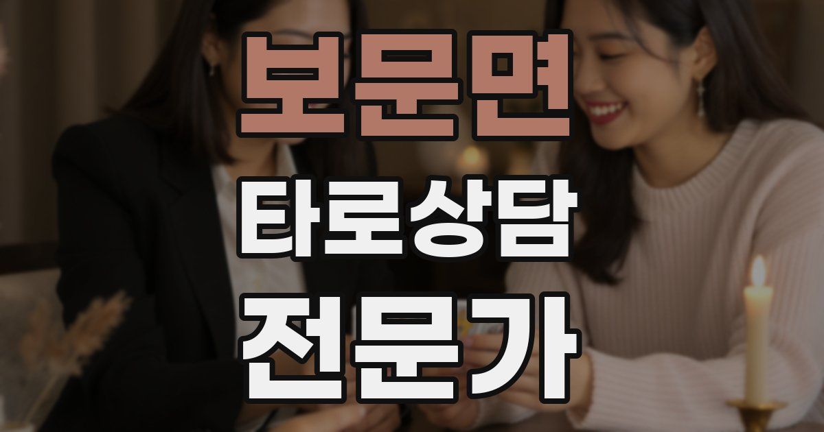 보문면 타로상담전문가 자격증