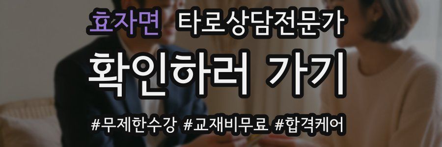 효자면 타로상담전문가 자격증