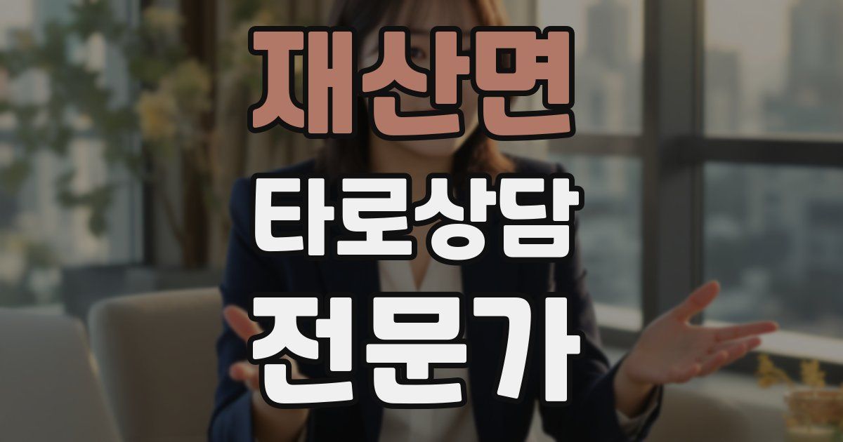 재산면 타로상담전문가 자격증