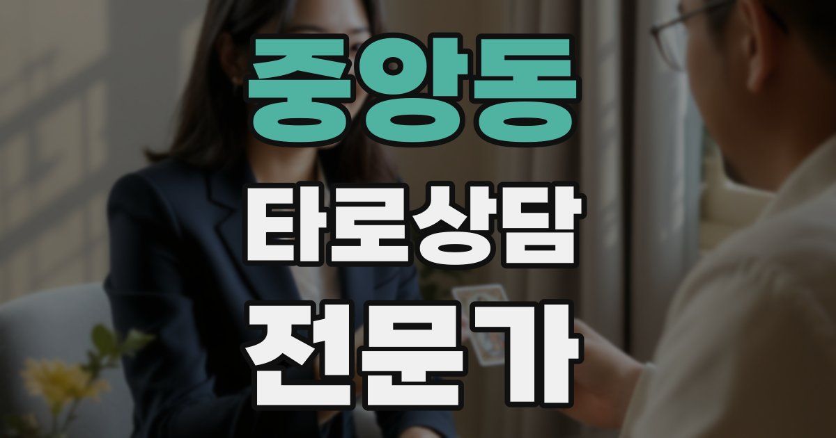 중앙동 타로상담전문가 자격증