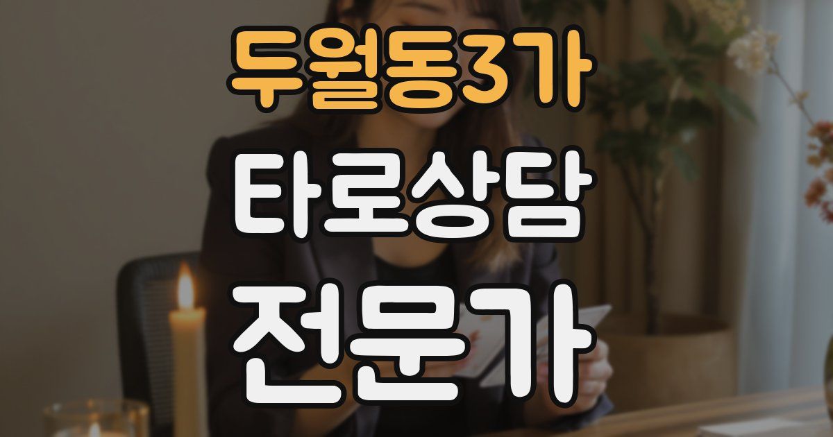 두월동3가 타로상담전문가 자격증