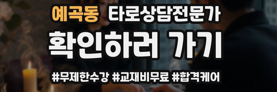 예곡동 타로상담전문가 자격증