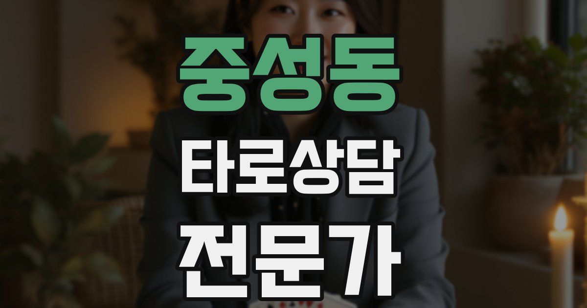 중성동 타로상담전문가 자격증