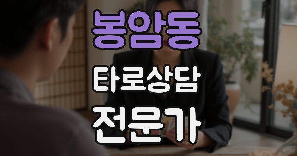 봉암동 타로상담전문가 자격증