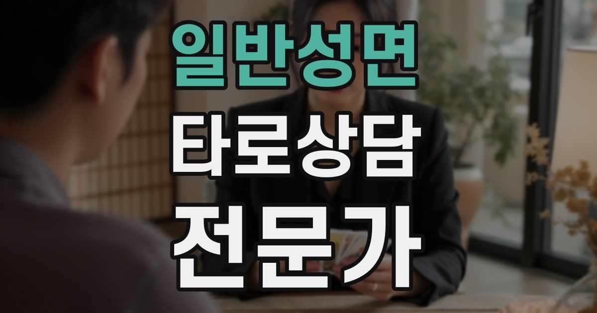 일반성면 타로상담전문가 자격증