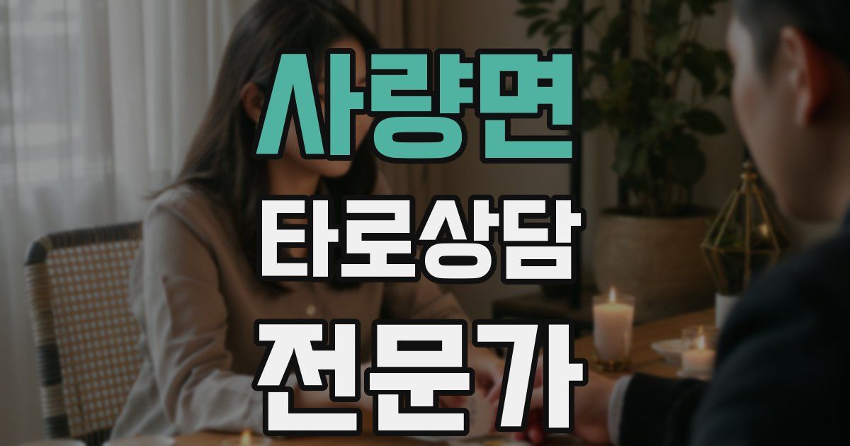 사량면 타로상담전문가 자격증