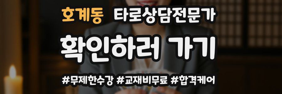 호계동 타로상담전문가 자격증