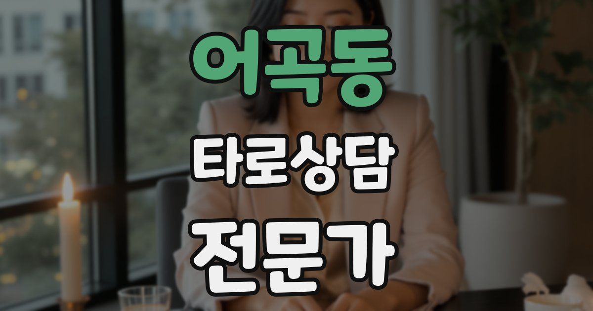 어곡동 타로상담전문가 자격증