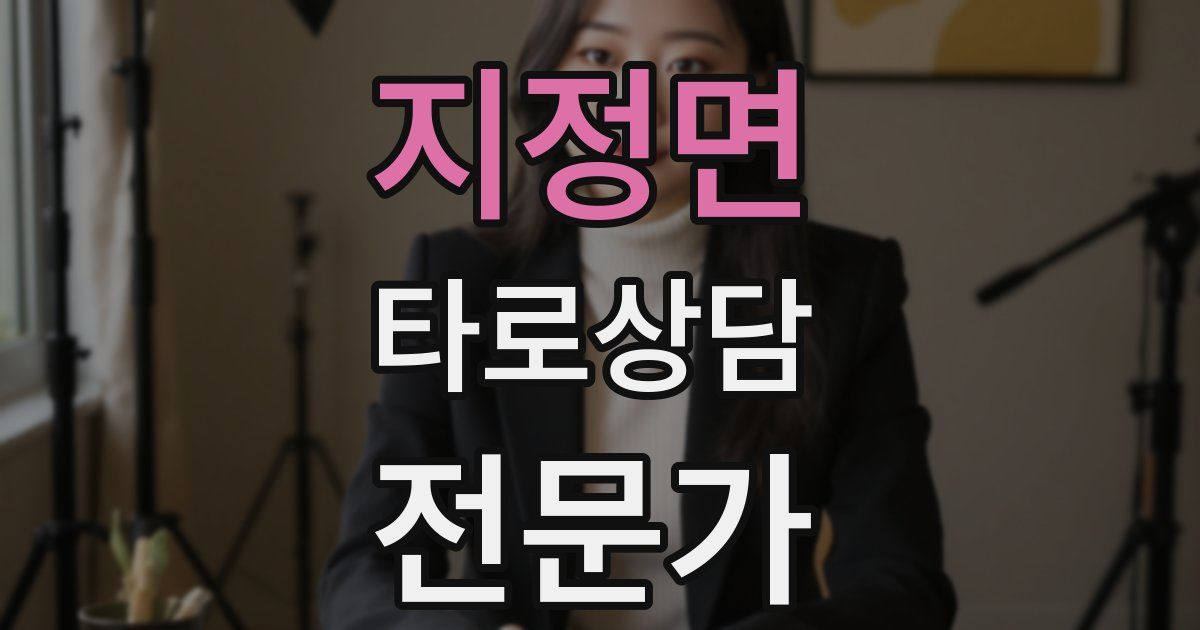 지정면 타로상담전문가 자격증