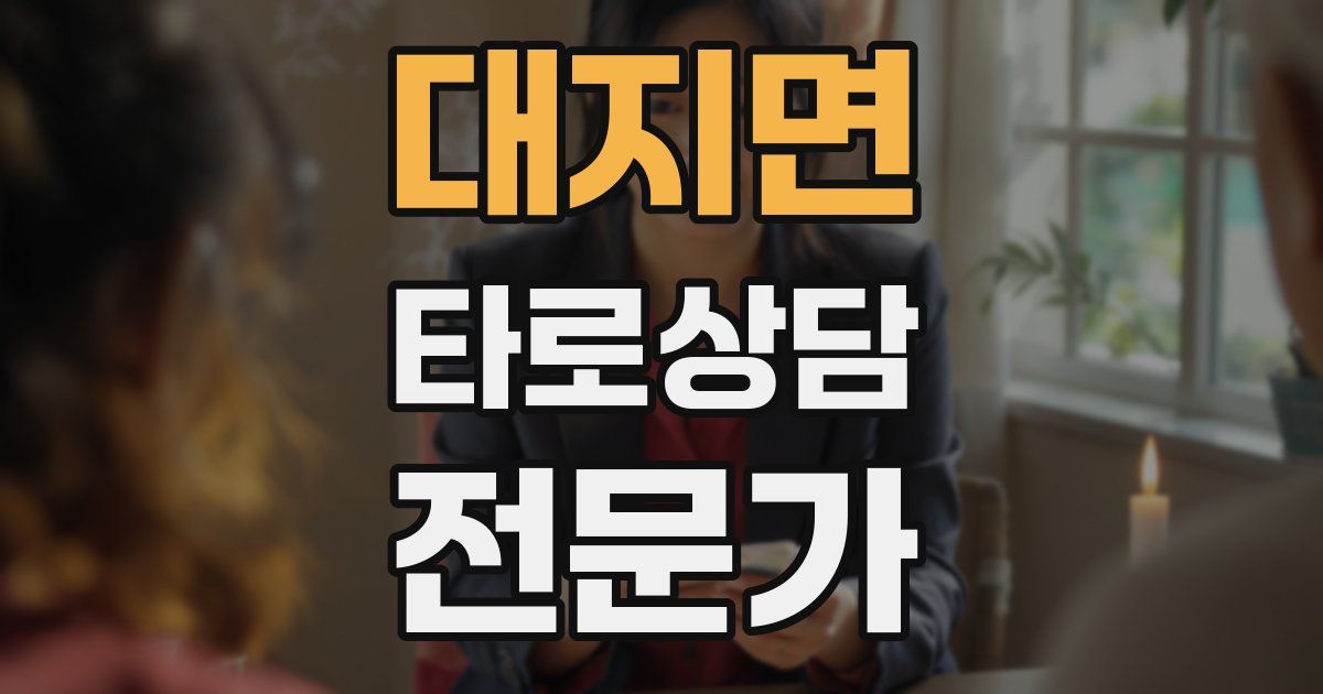대지면 타로상담전문가 자격증
