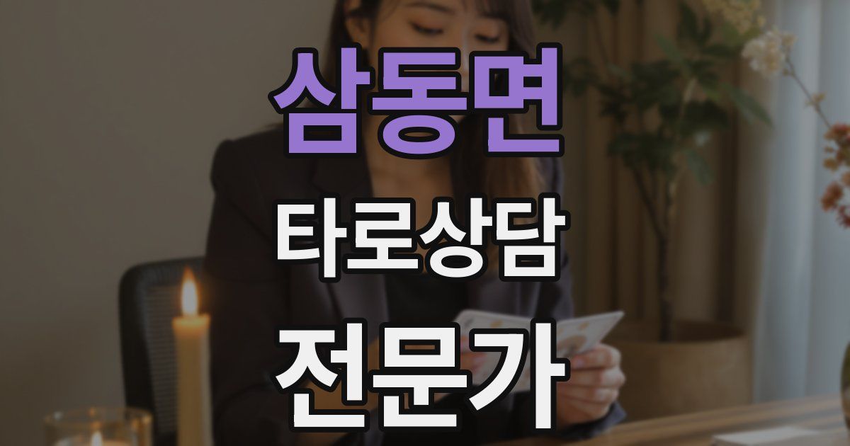 삼동면 타로상담전문가 자격증