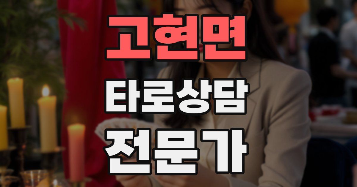 고현면 타로상담전문가 자격증