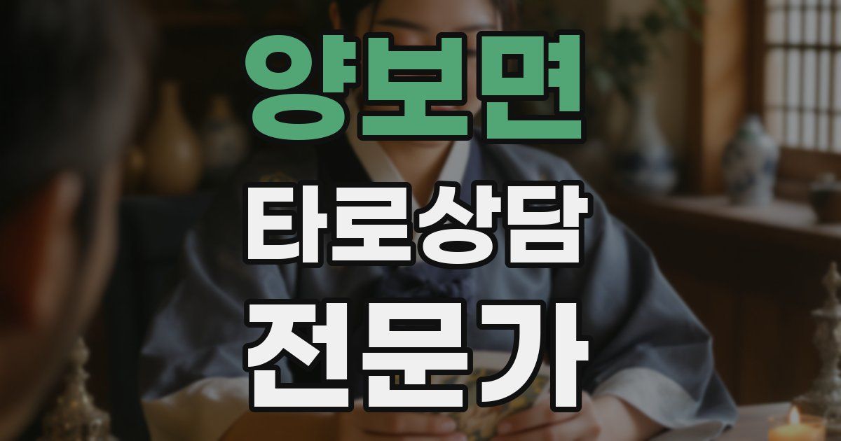 양보면 타로상담전문가 자격증