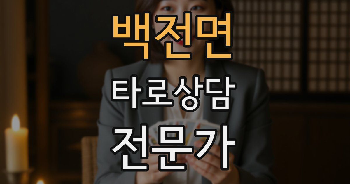 백전면 타로상담전문가 자격증