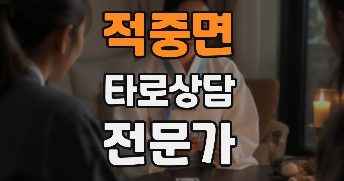 적중면 타로상담전문가 자격증