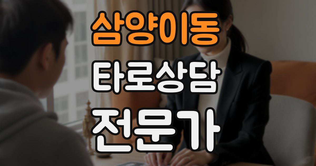 삼양이동 타로상담전문가 자격증