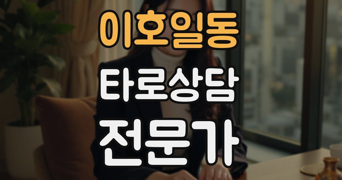 이호일동 타로상담전문가 자격증