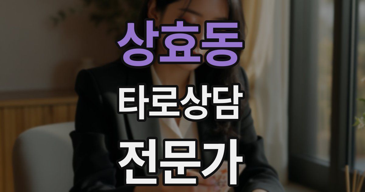 상효동 타로상담전문가 자격증