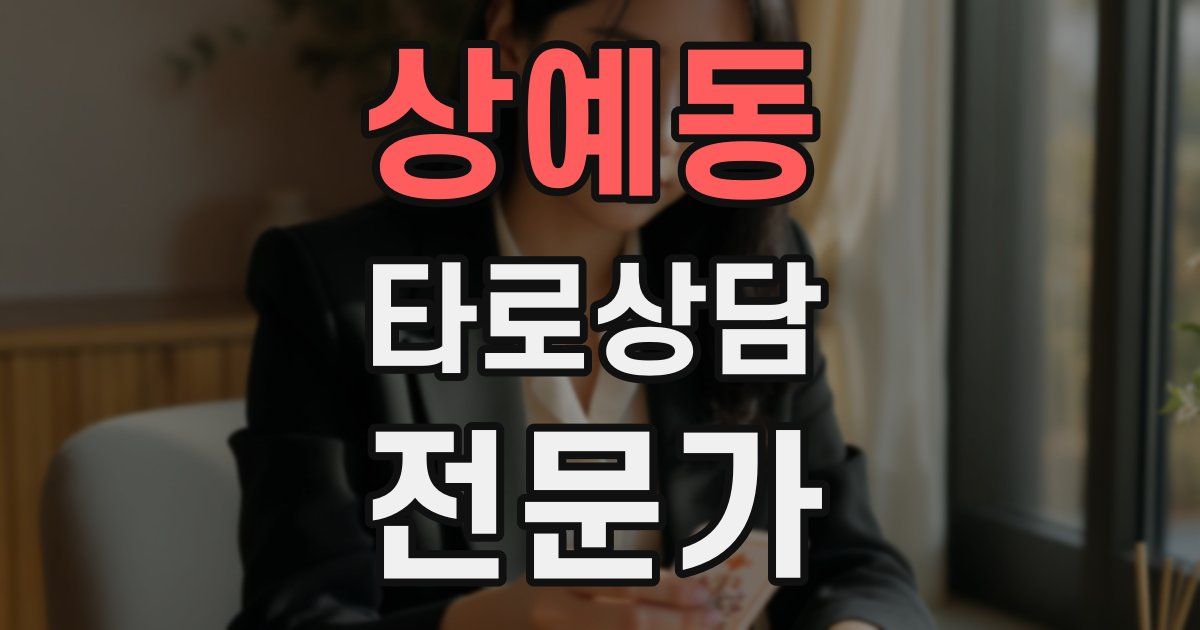 상예동 타로상담전문가 자격증