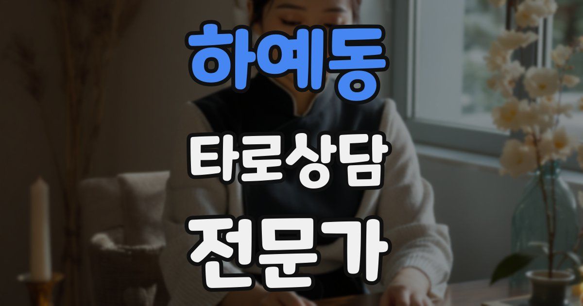 하예동 타로상담전문가 자격증