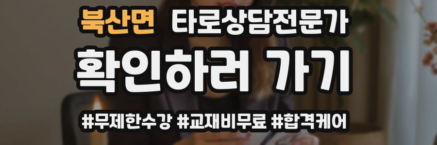 북산면 타로상담전문가 자격증